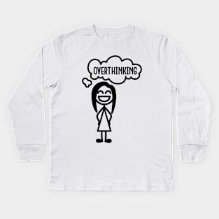 The overthinker Kids Long Sleeve T-Shirt